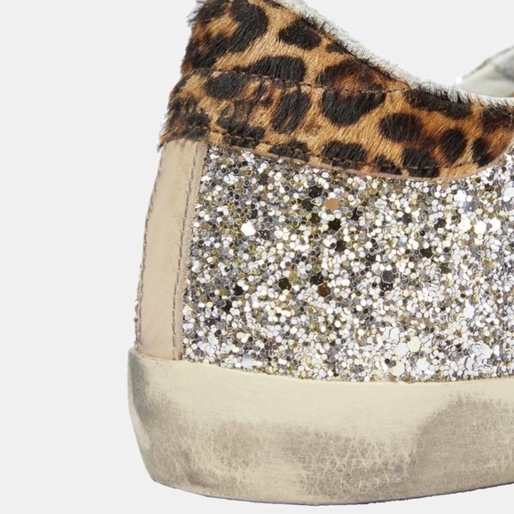 Golden Goose Superstar glitter leather sneakers Size 7 - Picture 3 of 10